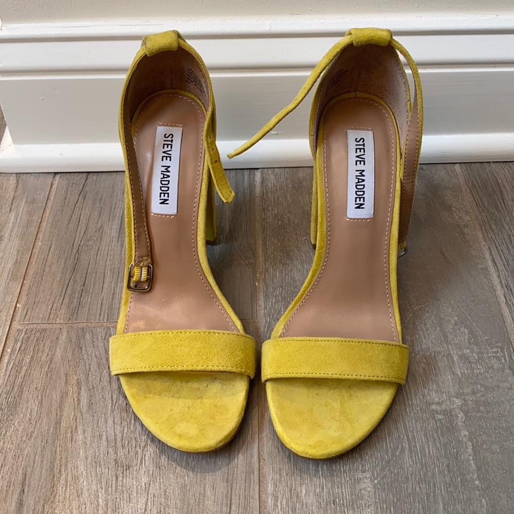 Yellow Steve Madden Heels